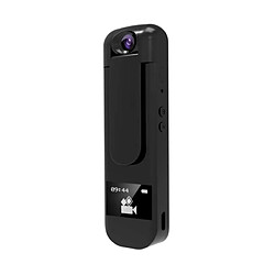 Chrono Mini stylo caméra espion 1080p, enregistreur vocal portable, appareil photo rotatif à 180 degrés Le lecteur MP3 avec enregistreur d'écouteurs peut être utilisé pour une réunion/conférence/entrevue(Noir)