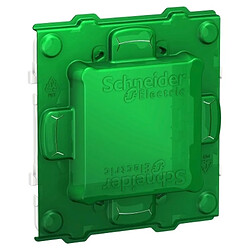 support de fixation - 4 modules - avec protection de chantier - plastique - schneider electric nu7004pc