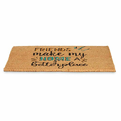 Gift Decor Paillasson Friends Bleu Naturel 60 x 1 x 40 cm (12 Unités)