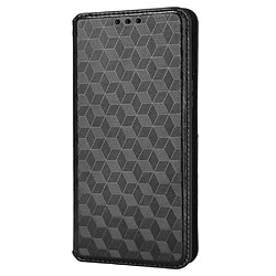 Etui en PU motif losange, absorption magnétique avec support noir pour Sony Xperia 5 III 5G