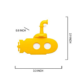 Acheter Wewoo 20 PCS Book Clip PP réutiliser le matériel à plusieurs reprises en lisant des signets sous-marins Jaune