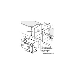 Four intégrable multifonction 71l 60cm noir - HB574ABR3F - SIEMENS pas cher