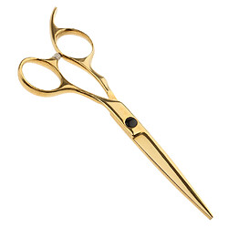 Acheter Ciseaux de coupe de cheveux de salon professionnel d'or cisailles coiffure 6,5 pouces