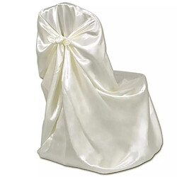 Avis Decoshop26 Housse de chaise crème pour le banquet de mariage 6 pièces DEC022482