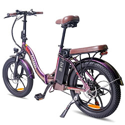 Vélo électrique FAFREES F20 Pro Pliable Batterie 36V 18Ah Vitesse Maximale 25km/h Violet