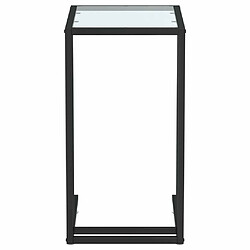 Avis Maison Chic Table d'appoint | Table Basse ordinateur Transparent 50x35x65 cm Verre trempé -GKD30936