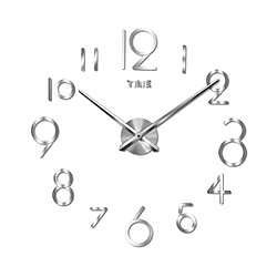 Horloge murale bricolage 3D, horloge décorative moderne de chiffres sans cadre autocollants pas cher