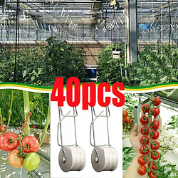 40PACK AGRICULTURE PLANTATION DE LÉGUMES TOMATES CROCHETS SUPPORTS POUR UNE PLANTATION FACILE