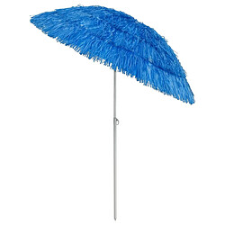 Avis vidaXL Parasol de plage Hawaii Bleu 180 cm