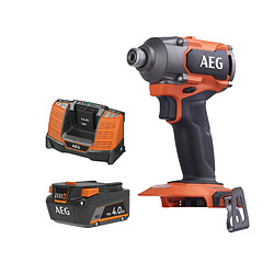 Pack AEG 18V - Visseuse à chocs Brushless 350 Nm - Batterie 4.0 Ah - Chargeur