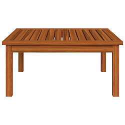 vidaXL Table de salon de jardin 63x63x30 cm Bois solide d'acacia