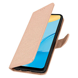 Avizar Étui Oppo A15 Protection avec Porte-carte Fonction Support champagne