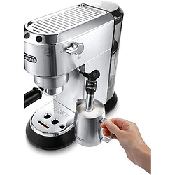 Avis DeLonghi De'Longhi Dedica Style, Machine expresso pour préparer des boissons café et lactées, EC685M, Acier Chromé