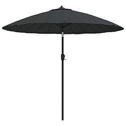 vidaXL Parasol d'extérieur avec mât en aluminium 270 cm Anthracite