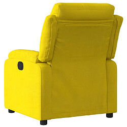 Acheter Maison Chic Fauteuil Relax pour salon, Fauteuil inclinable électrique jaune velours -GKD53438