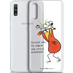 Caseink Coque Pour Samsung Galaxy A70 (6.7 ) [Gel HD Collection Les Shadoks ? Design Amnésie - Souple - Ultra Fin - Imprimé en France]