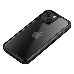 Ipaky Coque en TPU + acrylique double couche transparent, hybride noir pour votre Apple iPhone 13 6.1 pouces