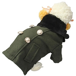 Avis Wewoo Vêtements vert foncé pour Chien Magnifique Tissu de Laine avec Manteau de Fourrure Animaux, Taille: S