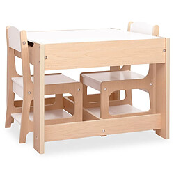 Avis vidaXL Table pour enfants avec 2 chaises MDF