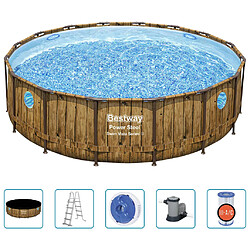 Bestway Ensemble de piscine Power Steel 488x122 cm