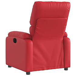 Acheter vidaXL Fauteuil inclinable Rouge Similicuir