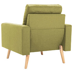 Maison Chic Fauteuil Relax pour salon | Fauteuil Vert Tissu -GKD72313 pas cher