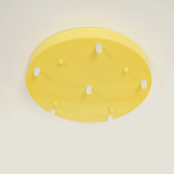 Ledkia Rosace aluminium 6x1 Jaune