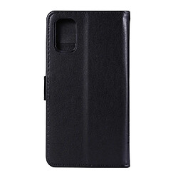 Etui en PU empreinte papillons flip avec support noir pour votre Samsung Galaxy A41 (Global Version)