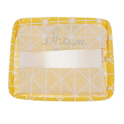 Panier De Rangement Pliable Panier De Jouets Seau Buanderie Boîte à Maquillage Jaune