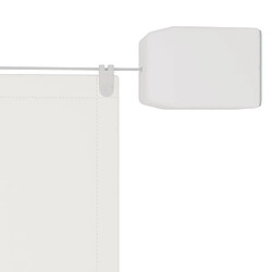 Helloshop26 Auvent vertical 100x360 cm tissu oxford blanc 02_0007556