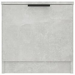 Maison Chic Table de chevet,Table de nuit,Table d'appoint pour salon Gris béton 40x39x40 cm -MN47367 pas cher