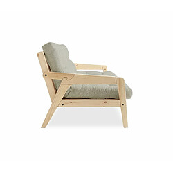 Acheter Inside 75 Canapé convertible futon GRAB pin naturel tissu lin couchage 130 cm.