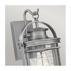 Elstead Lighting Applique murale extérieur Quoizel Aluminium,acier,verre grainé transparent Aluminium industriel