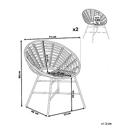 Avis Beliani Chaise de jardin ACERRA Marron clair