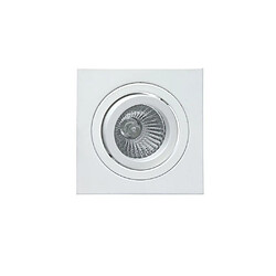 Acheter Inspired Downlight encastré pivotant carré 9,2 cm 1 x GU10 Max 50W blanc mat