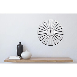 EPIKASA Horloge Murale Géométrique 2, Blanc, Métal, 50x1,5x50 cm pas cher