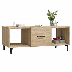 Acheter Maison Chic Table basse,Table Console Table d'appoint, Table pour salon Chêne sonoma 102x50x40 cm Bois d'ingénierie -MN39476