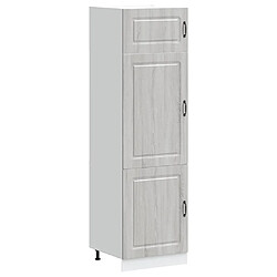 vidaXL Armoire de cuisine Kalmar sonoma gris bois d'ingénierie