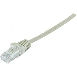 Abi Diffusion Cordon RJ45 catégorie 5e U/UTP snagless gris - 2 m