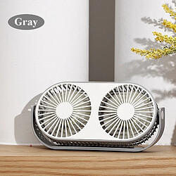 Wewoo Mini-ventilateur mini-feuilles USB gris