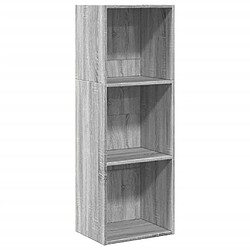 vidaXL Bibliothèque sonoma gris 40x30x114 cm bois d'ingénierie