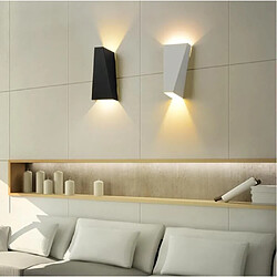 Stoex 10W Applique Murale Interieur Lot de 2 Moderne LED Éclairage Mural Lumières Blanc Chaud pour Cuisine Escalier Chambre