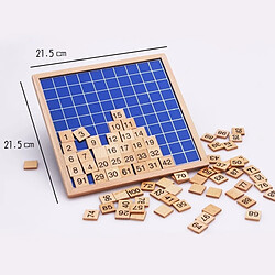 Wewoo Jouet en bois Aides pédagogiques en Montessori Math 1 - 100 Numéros consécutifs pas cher