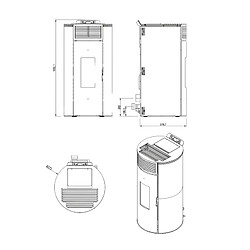 Acheter Interstoves Poêle à granules GIANNI 9 Etanche - Blanc