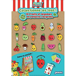 Avis Jemini/Fun House SURPRISE MARKET LOT DE 3 POCHETTES CONTENANT 1 PELUCHE SURPRISE LEGUME OU FRUIT , 2 CARTES MEMO ET UNE PLANCHE DE STICKERS- 18 FRUITS ET LEGUMES A COLLECTIONNER