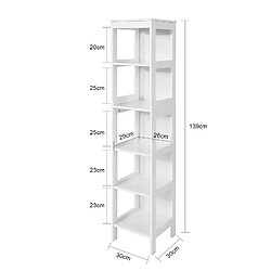 Avis SoBuy BZR14-W Meuble Colonne de Salle de Bain Armoire Haute étagère