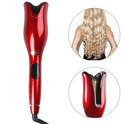 Bigoudi à Rotation Automatique Hair Waver Curling Iron Styler Styling Tools Rouge pas cher