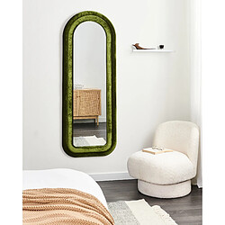 Beliani Miroir CULAN Velours Vert