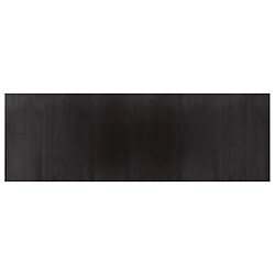 vidaXL Tapis rectangulaire marron foncé 100x300 cm bambou