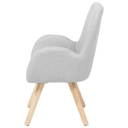 Beliani Fauteuil BJARN Tissu Gris clair pas cher